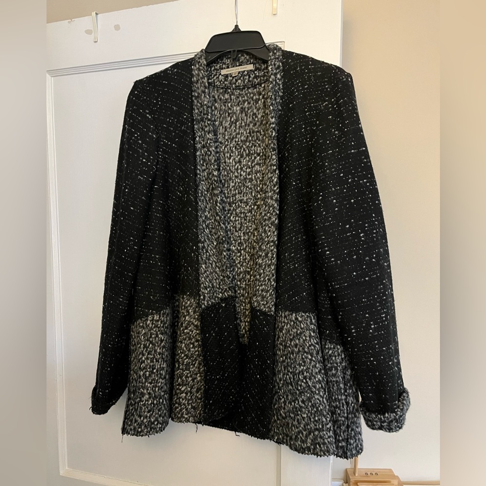 Women’s jacket size 12. Black and grey mix.